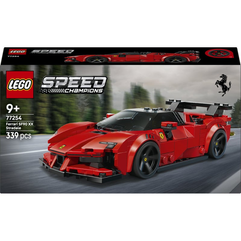 LEGO Speed Champions Ferrari SF90 XX Stradale Sports Car 77254 Building Toy Set (339 Pieces) - Image 2